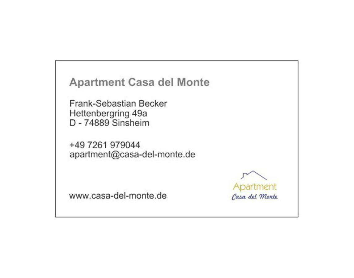 Apartment Casa Del Monte 辛斯海姆 外观 照片